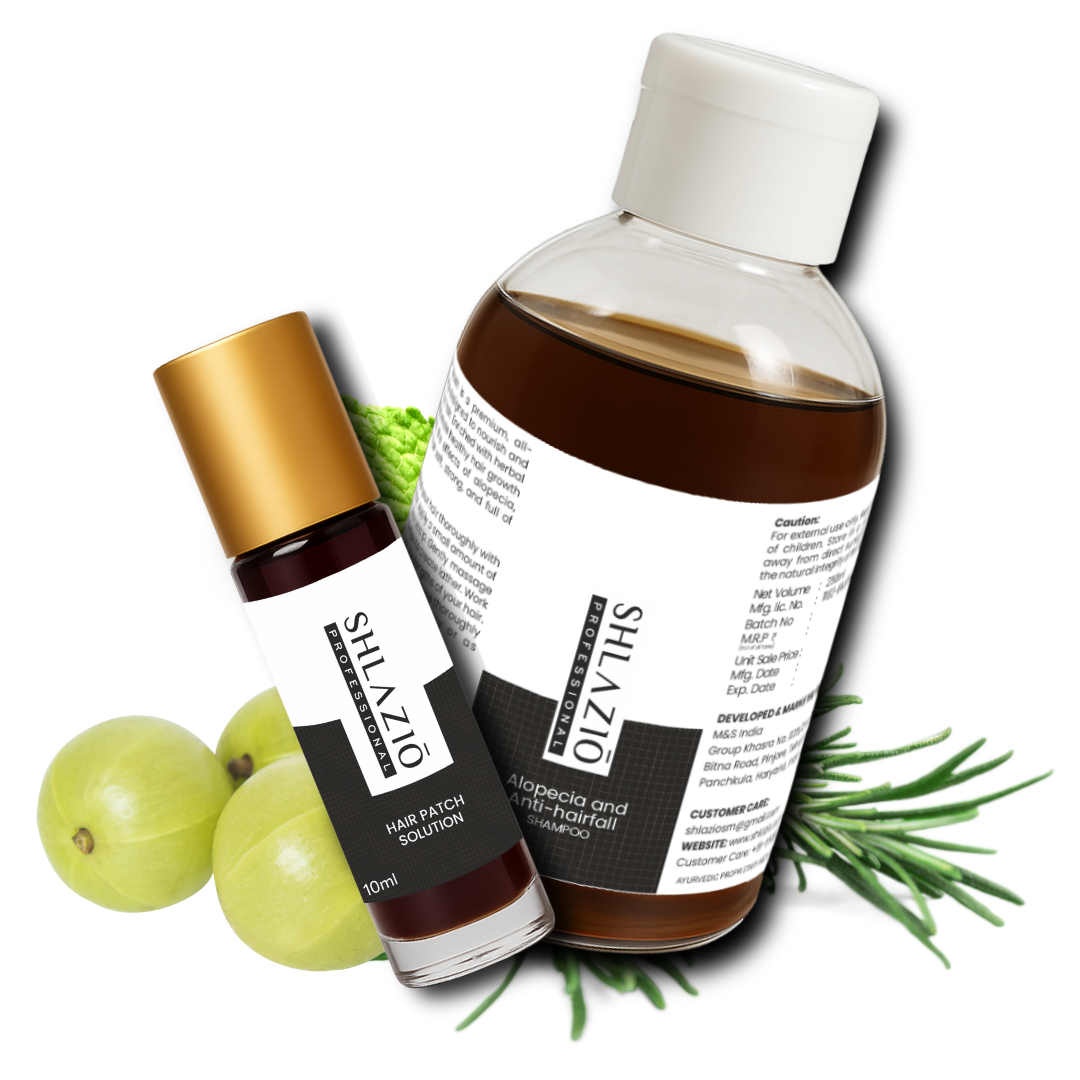 Alopecia Hair Patch Solution & Alopecia and Anti-Hair Fall Shampoo combo