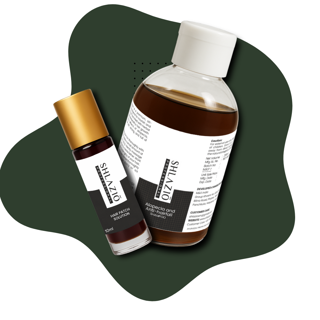 Alopecia Hair Patch Solution & Alopecia and Anti-Hair Fall Shampoo combo