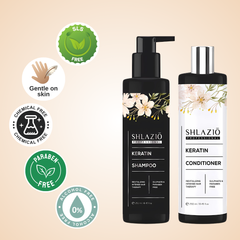 Keratin Shampoo & Conditioner Combo | 250ml + 250ml