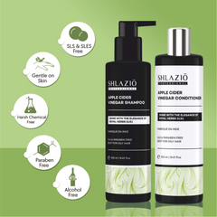 Apple Cider Vinegar Shampoo & Conditioner Combo | 250ml + 250ml
