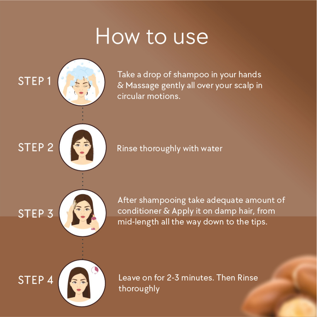 Argan Shampoo & Conditioner Combo | 250ml + 250ml