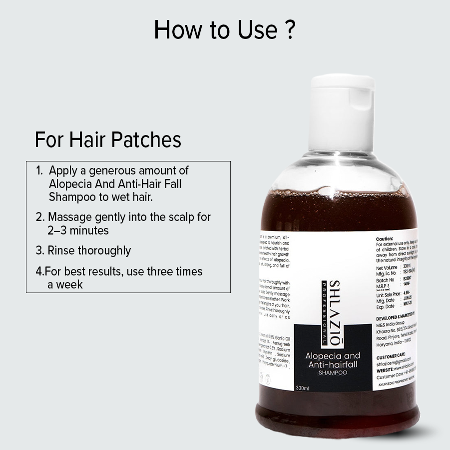 Alopecia and Anti-hair Fall Shampoo | 300 ml