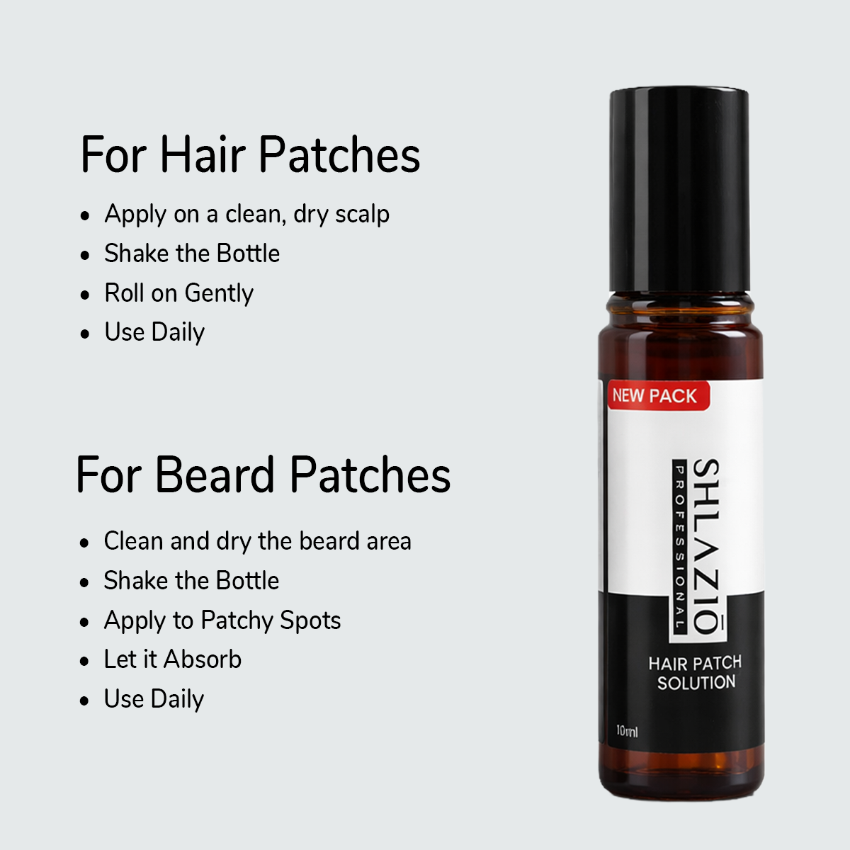 Alopecia Hair Patch Roll-On 10 ML | Pack of 3 | Just ₹65 Each | Total ₹195