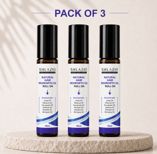 Natural Hair Regrowth Oil 10  ML RS 65 (PACK OF THREE) Rs195/-