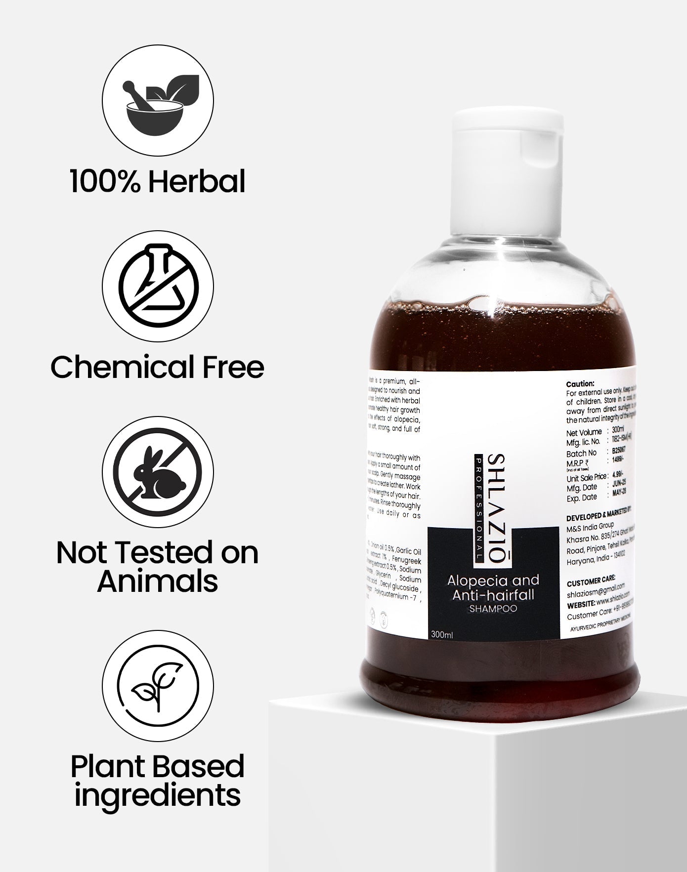 Alopecia and Anti-hair Fall Shampoo | 300 ml