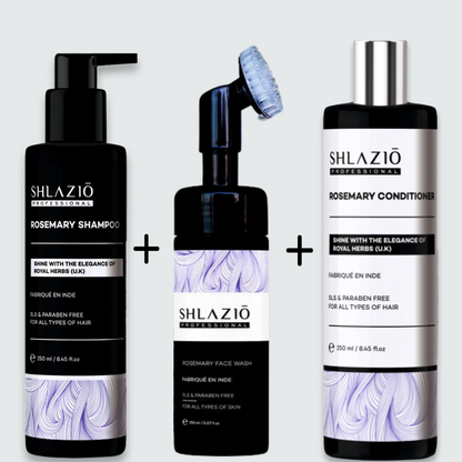 Rosemary Shampoo, Conditioner & Facewash Combo