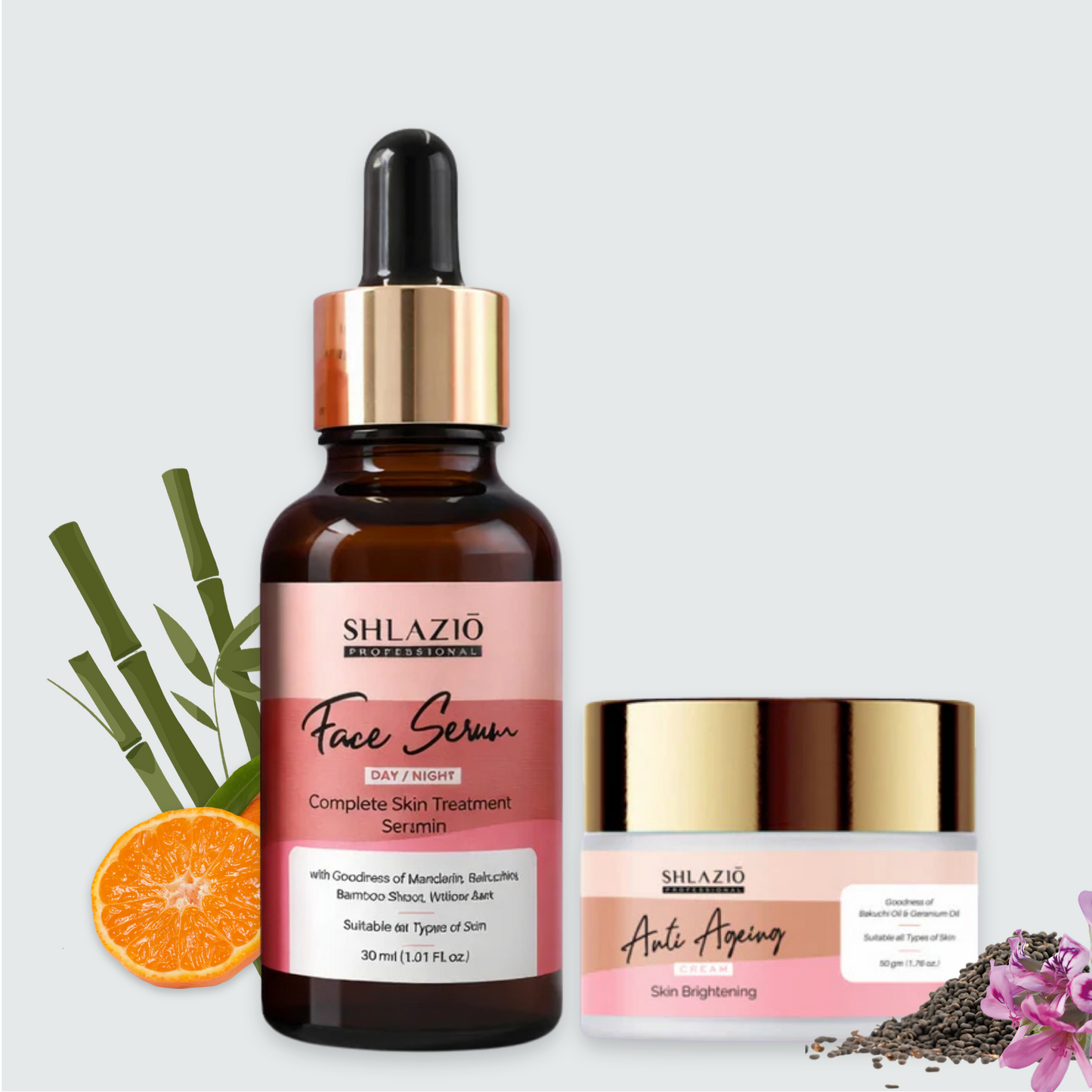 Anti ageing & Day Night Serum Combo | 50g + 30ml