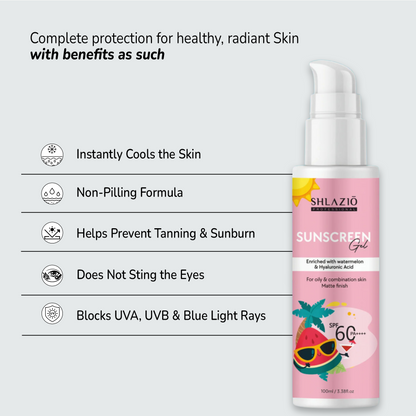 Sunscreen Face gel SPF 60 PA++++ | 100ml