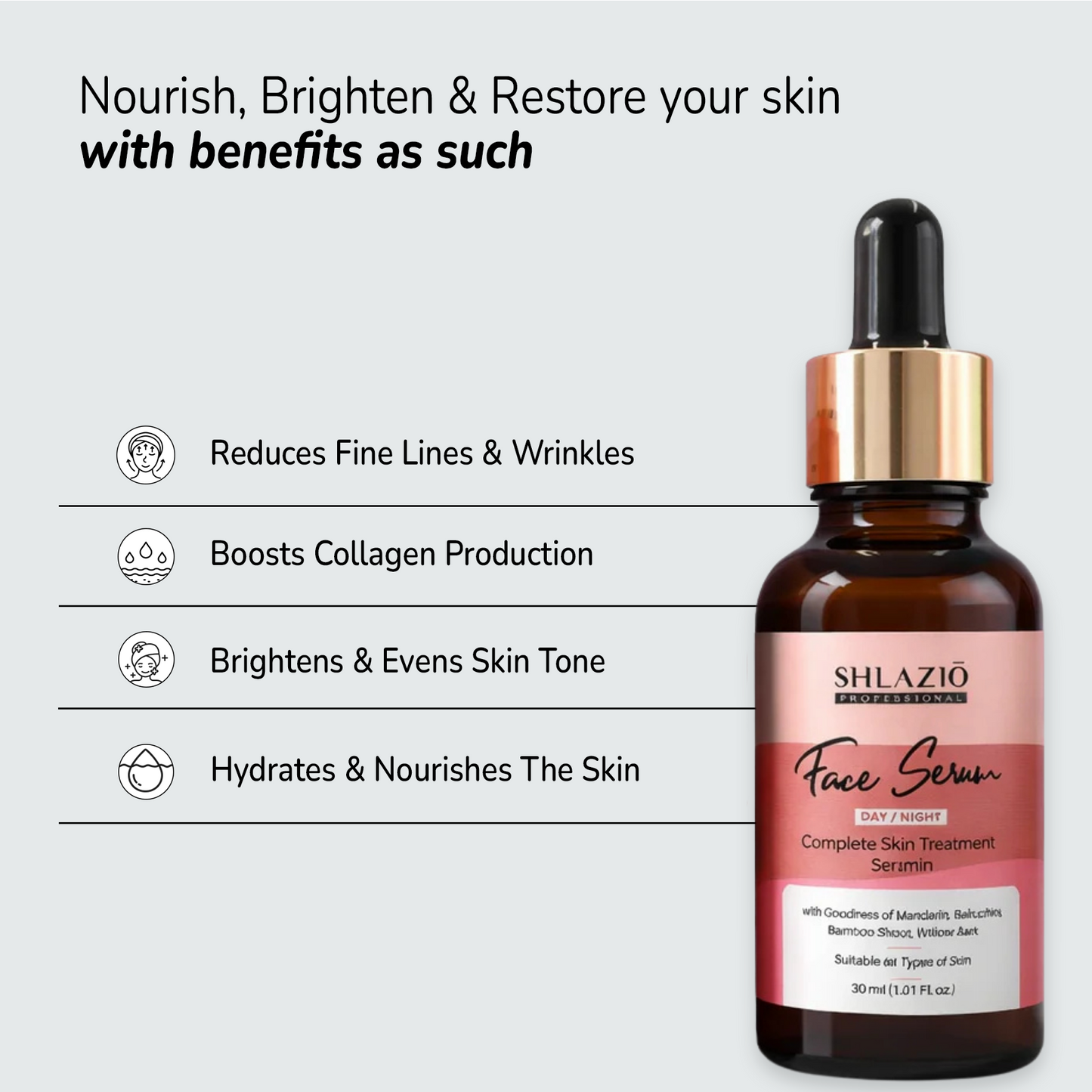 Day-Night Face Serum | 30ml (For Deep Hydration)