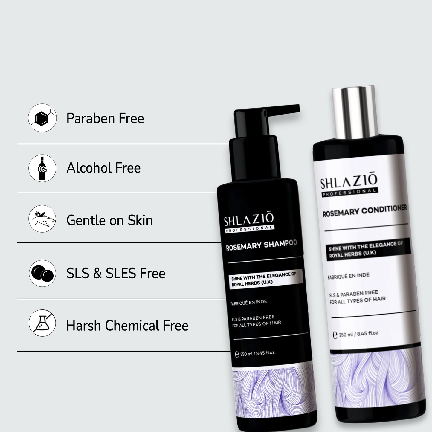 Rosemary Shampoo & Conditioner Combo | 250ml + 250ml
