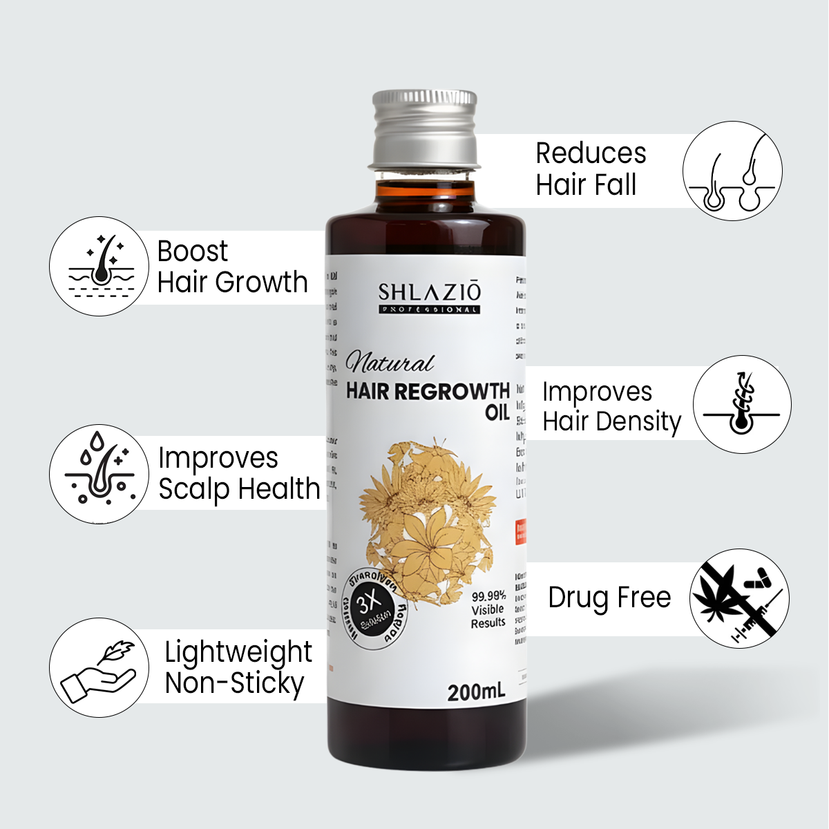 Natural Hair Regrowth Oil 200 ML