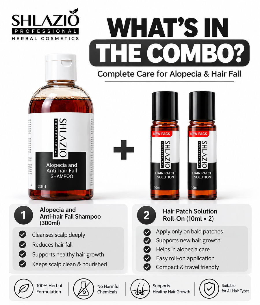 🔥 SHLAZIO ALOPECIA HAIR CARE COMBO – ONLY ₹799!  | Limited Offer