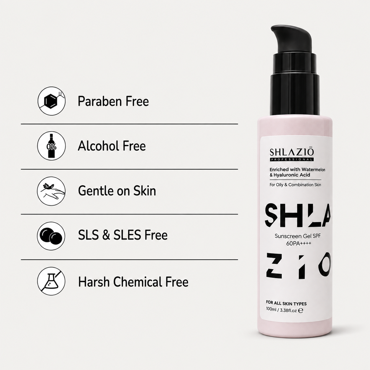 Sunscreen Face gel SPF 60 PA++++ | 100ml