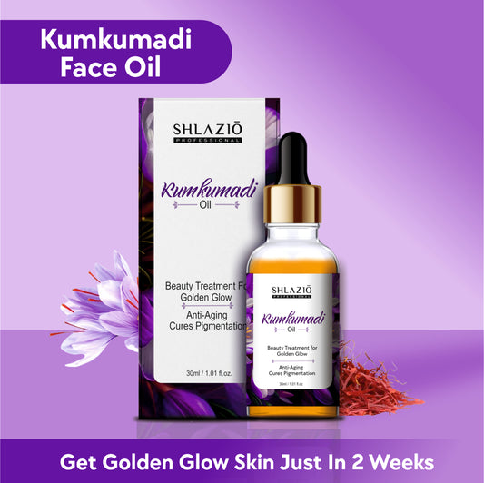 Shlazio 100% Pure Kumkumadi Facial Oil 30ML Illuminate Your Skin | Ayurvedic Radiance Tailam | For All Skin Types