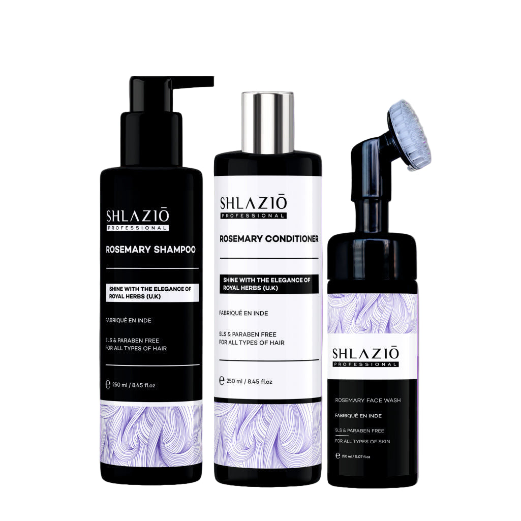 Rosemary Shampoo, Conditioner & Facewash Combo