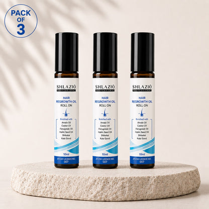Natural Hair Regrowth Oil 10  ML RS 65 (PACK OF THREE) Rs195/-