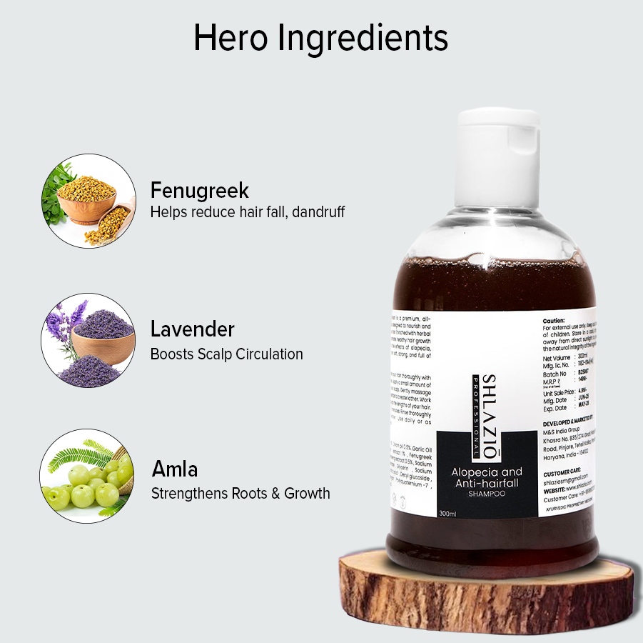 Alopecia and Anti-hair Fall Shampoo | 300 ml