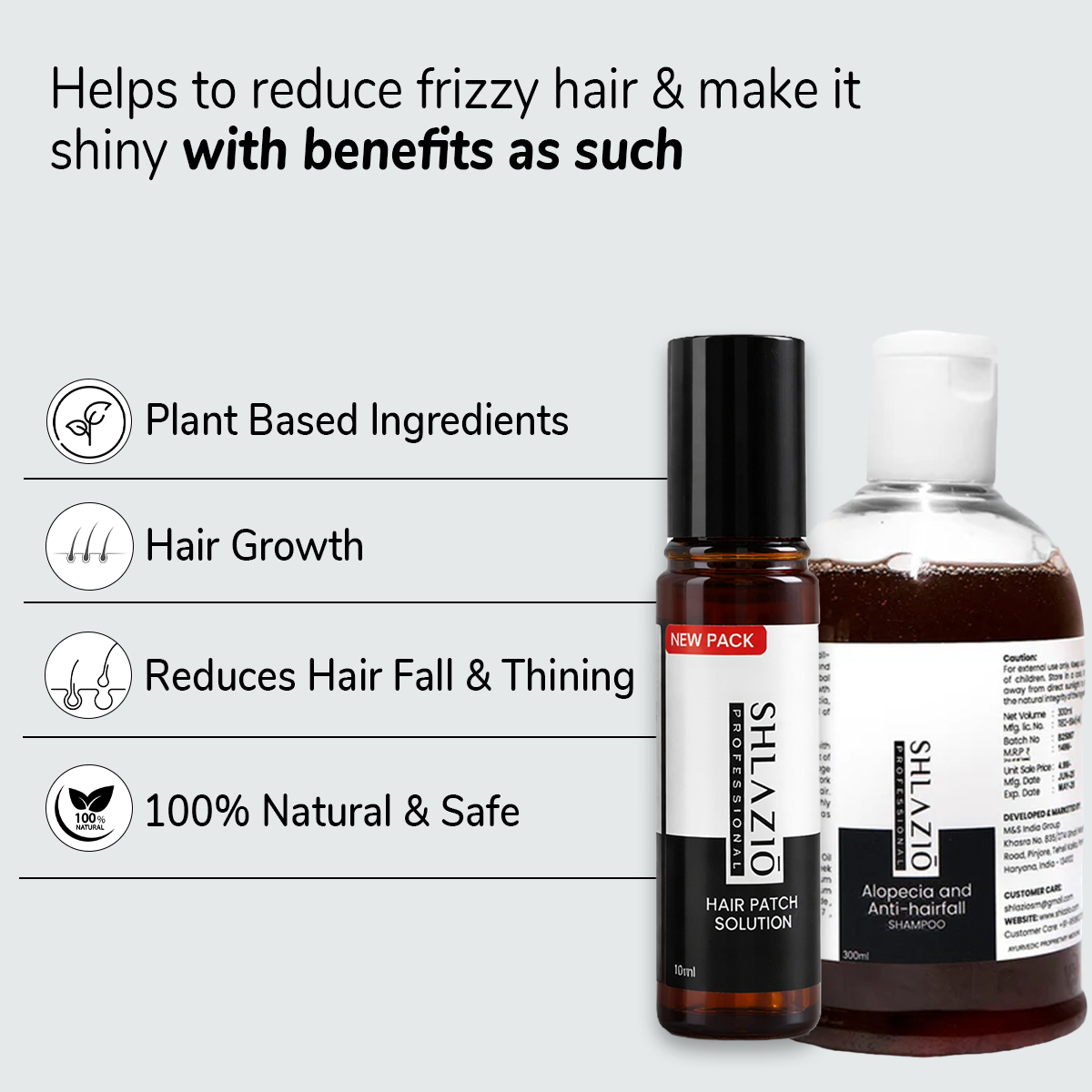 Alopecia Combo | Oil + Shampoo | 10ml + 300ml