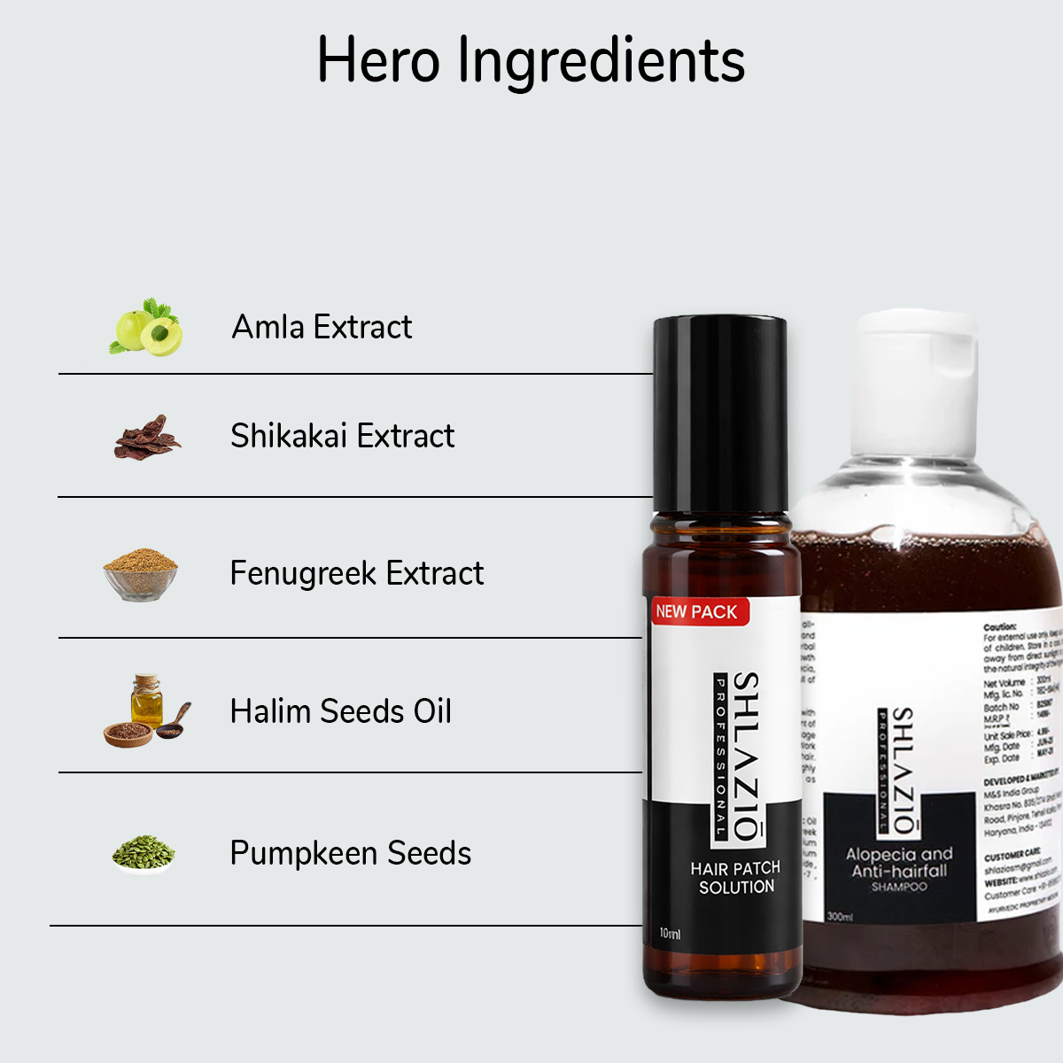Alopecia Combo | Oil + Shampoo | 10ml + 300ml