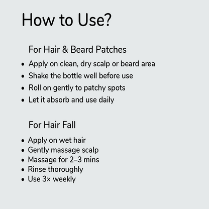 Alopecia Combo | Oil + Shampoo | 10ml + 300ml