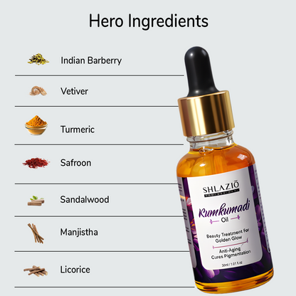 Kumkumadi Oil | 30ml (With Goodness of Safron)