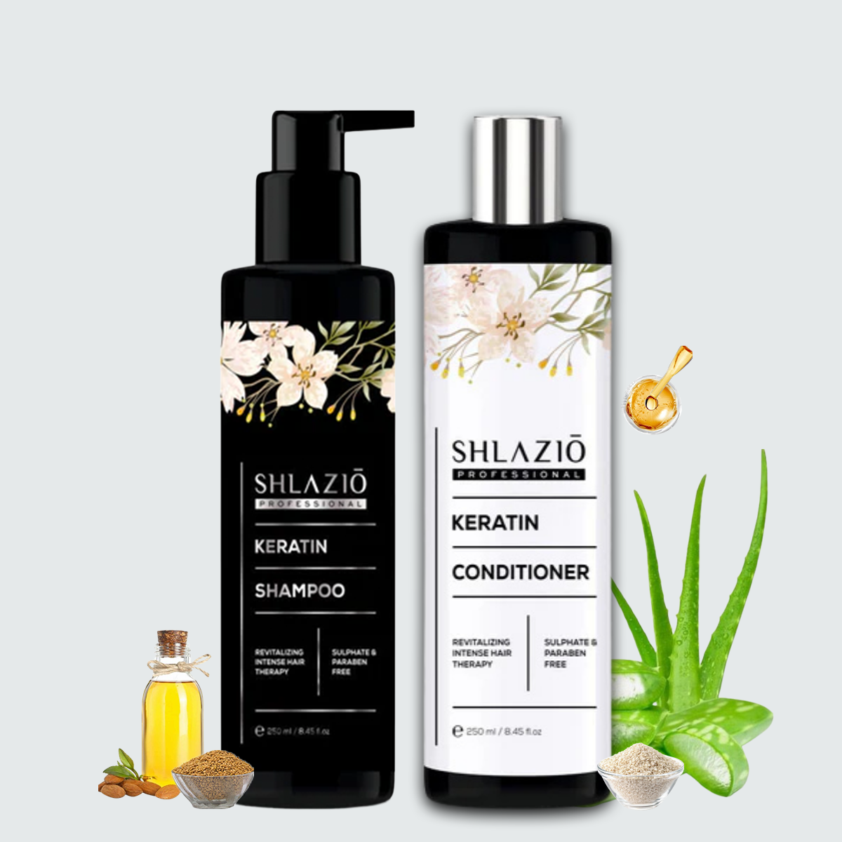 Keratin Shampoo & Conditioner Combo | 250ml + 250ml