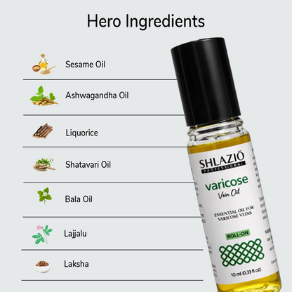 Natural Varicos Vein Oil | Roll On 10ml