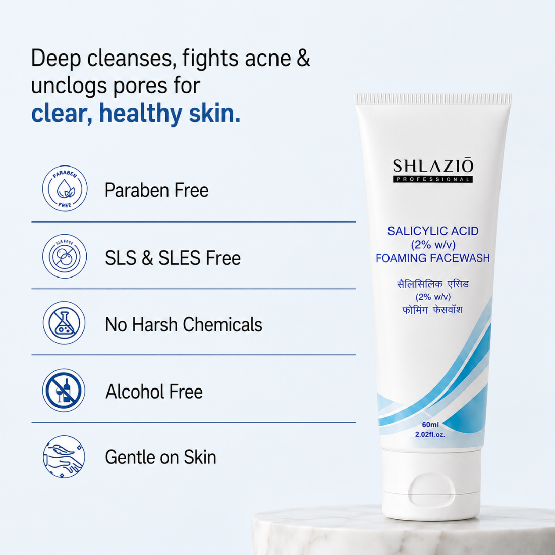Salicylic Acid 2% Face Wash Pack of 3 | Same Govt. Price(65 Rs)