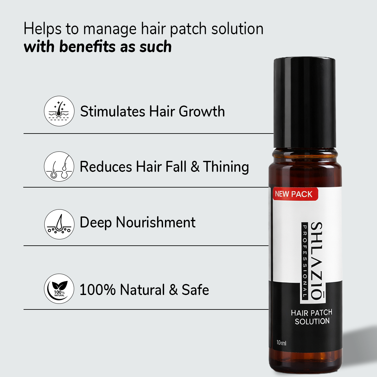 Alopecia Hair Patch Roll - On | #1 Highly Rated & Effective Formula